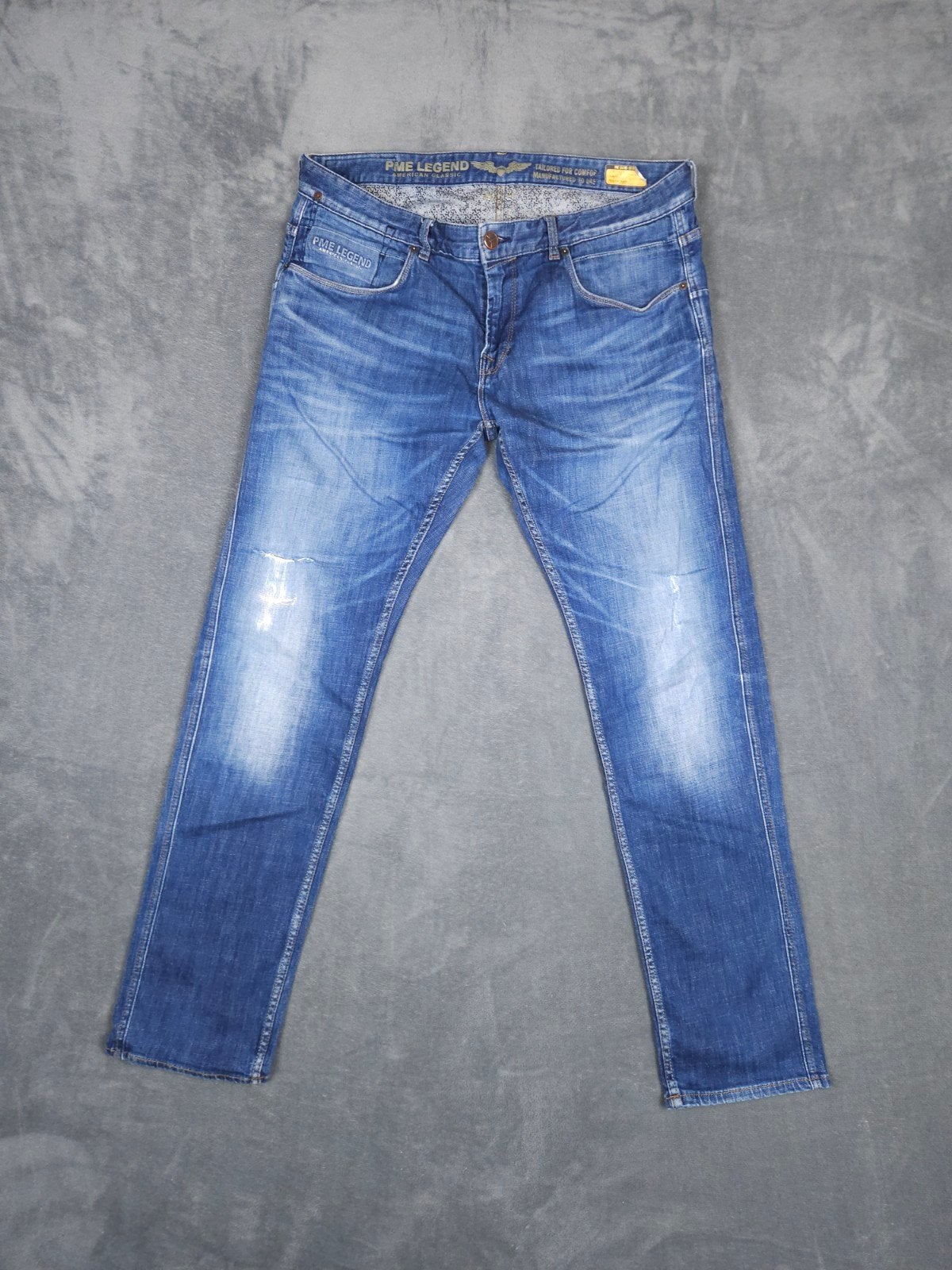 Pme Legend Broek Skymaster W38 L34 Slim Fit Blauw Pall Mall., W36 - W38 (confectie 52/54), Blauw, ., Ophalen of Verzenden