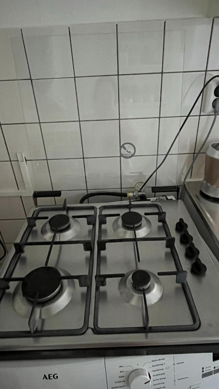 Bosch Grijze Gaskookplaat - Goede Staat, Gebruikt, Minder dan 85 cm, 60 cm of meer, Gas
