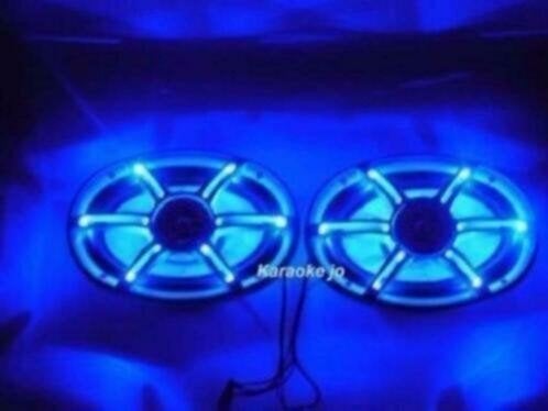 2 x 350 Watt auto speakers met Led`s verlichting 6x9 Inch, Auto diversen, Autospeakers, ., Nieuw, Ophalen of Verzenden, .