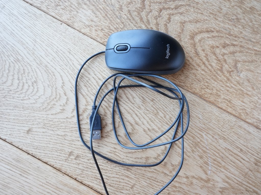 Logitech USB Wired Mouse, Computers en Software, Muizen, Muis, Gebruikt, Logitech., Ophalen of Verzenden