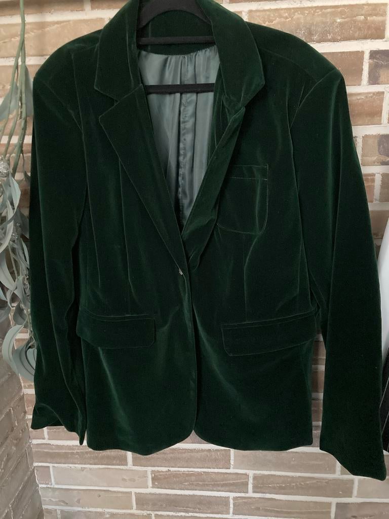 Nieuwe donkergroene blazer, maat XXL (44), Ophalen of Verzenden, Nieuw, Groen, Jasje