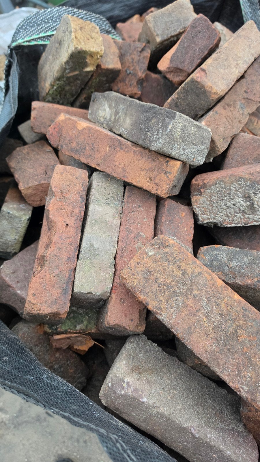 Oud gebakken waalformaat klinker 1bb, Ophalen, Gebruikt, Klinkers, 5 tot 10 m²