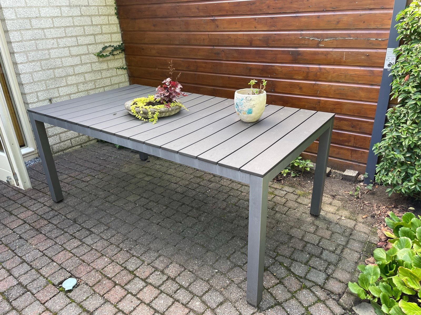 Bellagio tuintafel - Zo goed als nieuw, Tuin en Terras, Ophalen, Zo goed als nieuw, Rechthoekig, Aluminium