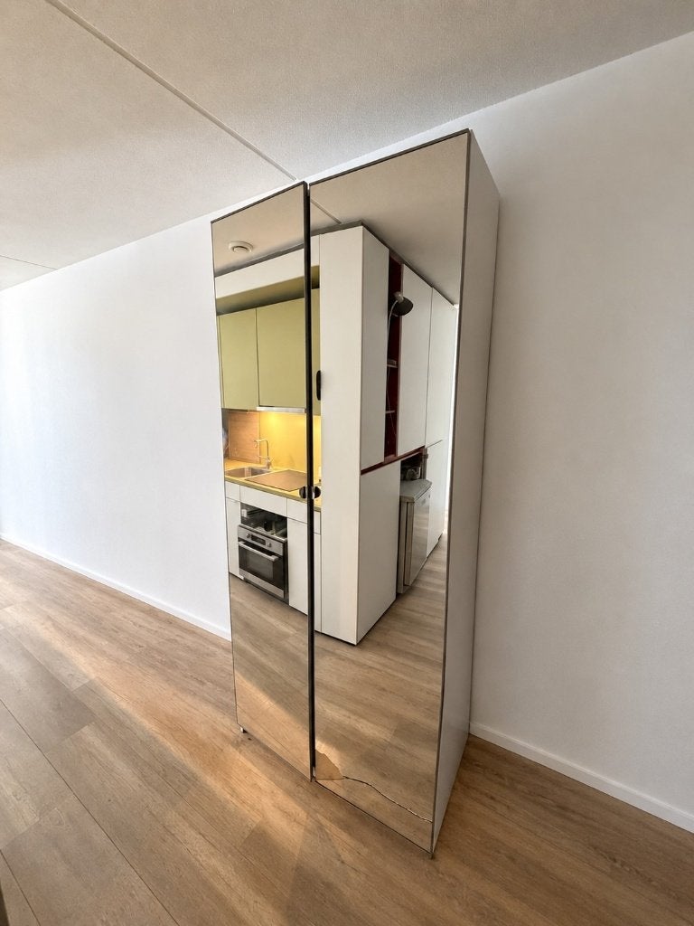 IKEA PAX kledingkast met 2 spiegeldeuren, gratis, Huis en Inrichting, Ophalen, Gebruikt, 200 cm of meer, 25 tot 50 cm