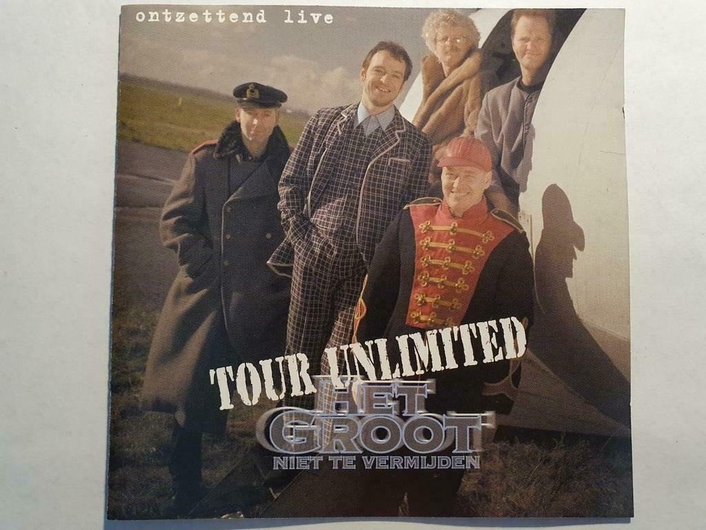 CD Het Groot Niet Te Vermijden - Tour Unlimited (2001), Gebruikt, Inclusief doosje, Ophalen of Verzenden, Live-album