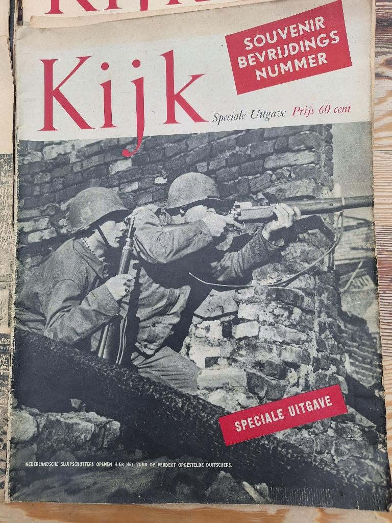 Kijk. souvenir bevrijdingsnummer 2e wereldoorlog tijdschrift, Ophalen of Verzenden, Overige soorten, Nederland, Boek of Tijdschrift