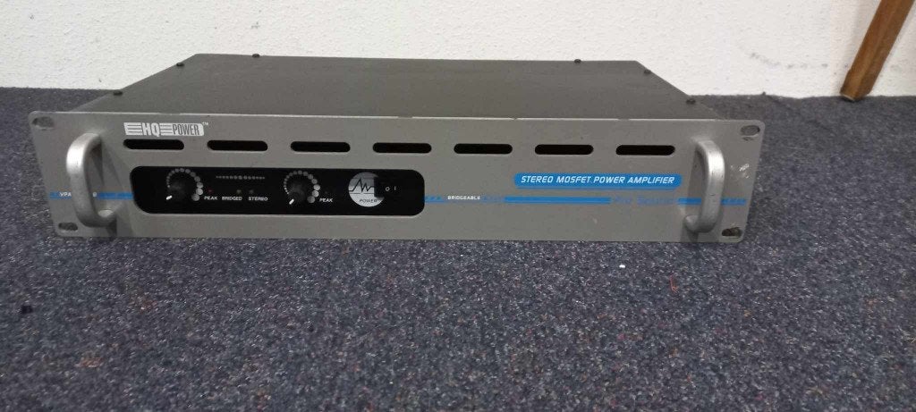 HQ Power VPA2200 MB versterker 2 x 200 watt / 4 0hm, Ophalen of Verzenden, Gebruikt, Minder dan 500 watt, P.A.