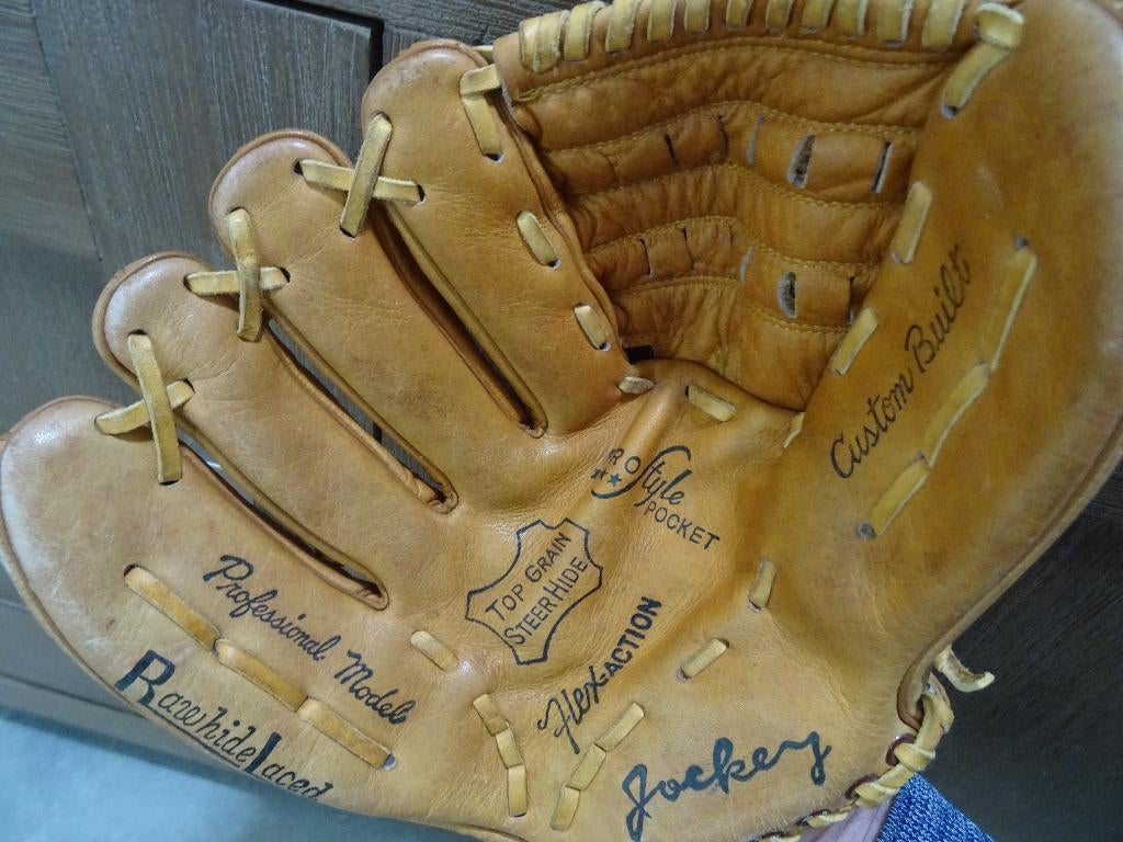 Leren honkbalhandschoen honkbal handschoen leer handschoenen, Ophalen of Verzenden, Gebruikt, Honkbal, Handschoen