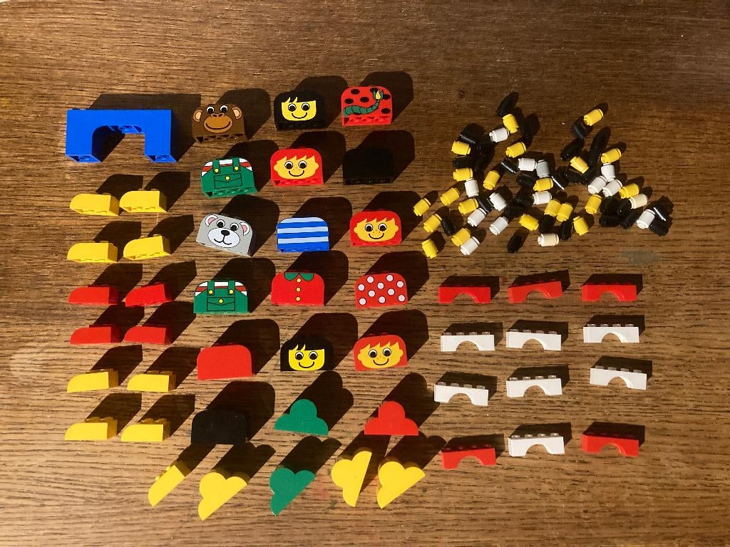 Lot Lego Ronde blokjes met prints curved arches, Ophalen of Verzenden, Gebruikt, Losse stenen, Lego
