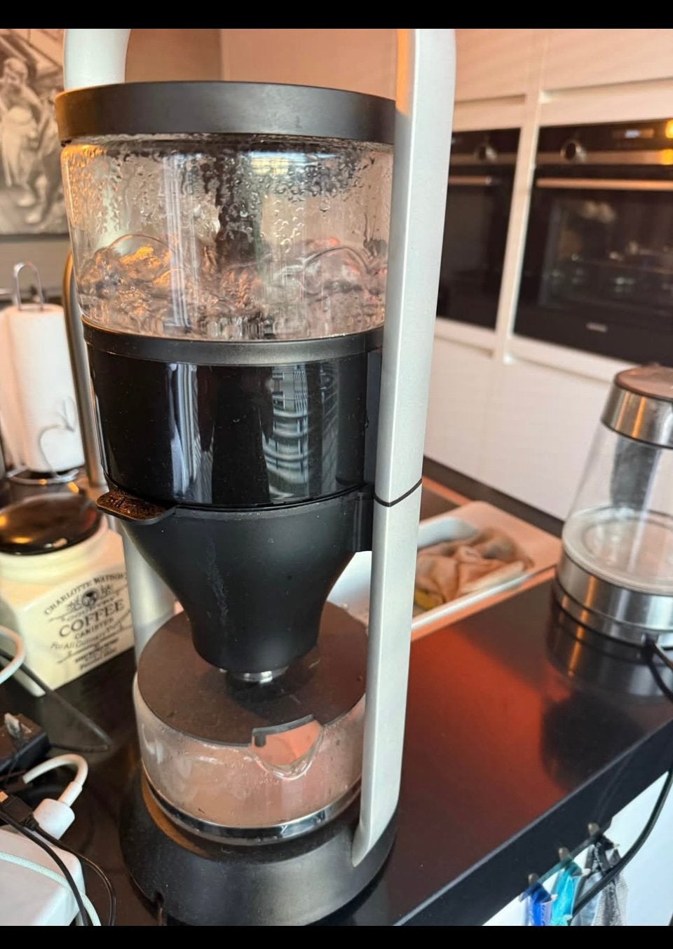 Philips cafe gourmet, zwart / chroom, Ophalen, 10 kopjes of meer, Koffiemachine, Gemalen koffie