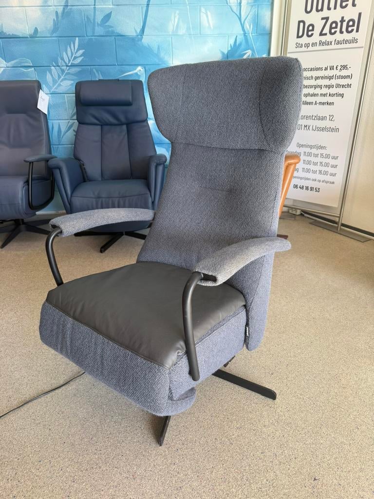 Prominent sta op relax stoel relaxfauteuil gratis bezorgd, Ophalen of Verzenden, Zo goed als nieuw, Leer, Ruim 100 kort gebruikte  top merken in alle kleuren en maten