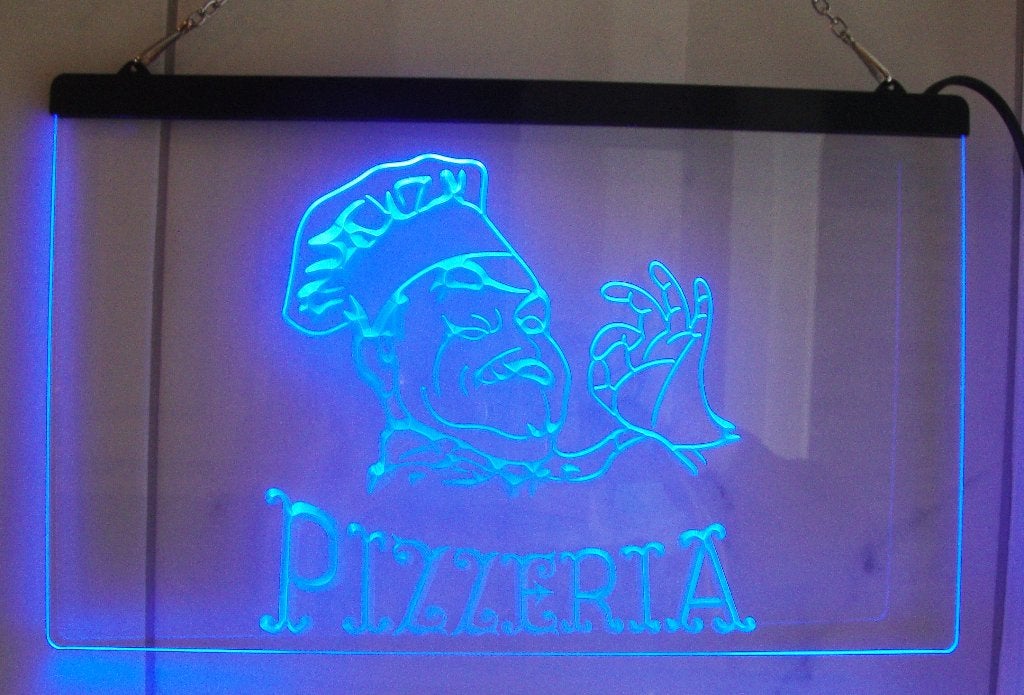 LED Lichtbord Pizzeria - Neon Look Reclamebord, Ophalen of Verzenden, Nieuw, Lichtbak of (neon) lamp