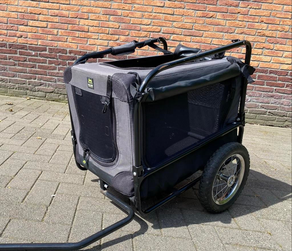 Honden kar met Maelson reisbench, Dieren en Toebehoren, Ophalen, Gebruikt