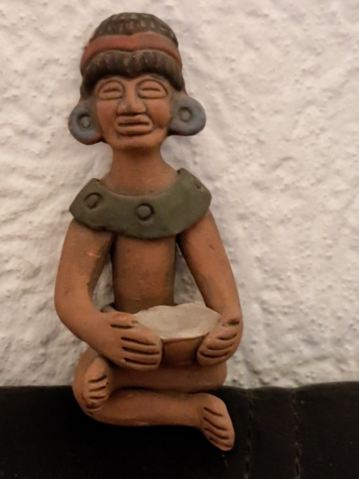 Terracotta beeldje, precolumbiaanse stijl, Mexico, Ophalen of Verzenden