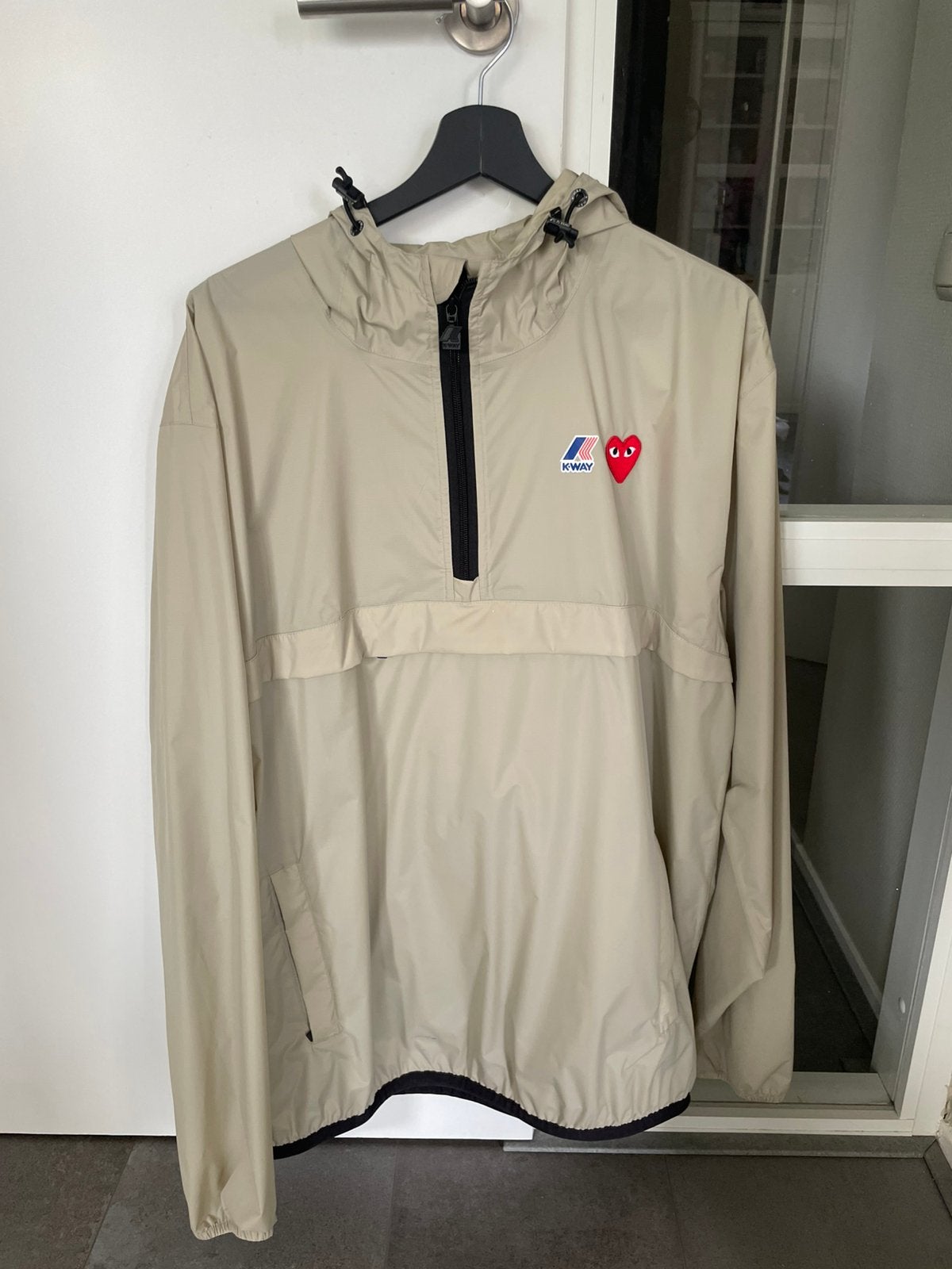 Comme des Garcons Play K-way half zip jacket, Ophalen of Verzenden, Zo goed als nieuw, Maat 56/58 (XL)