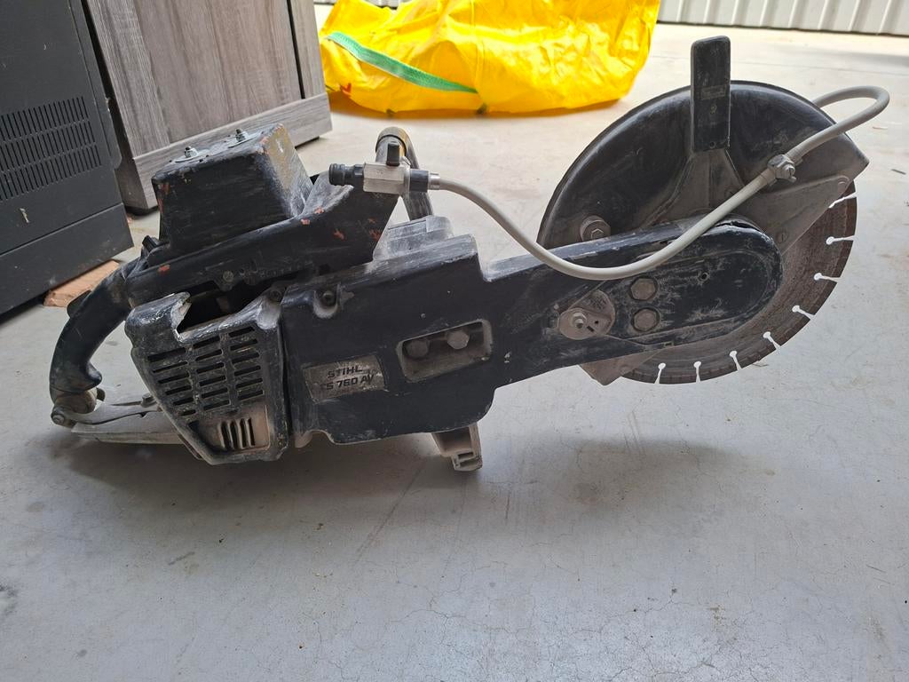 Stihl motorslijper, Ophalen, Gebruikt