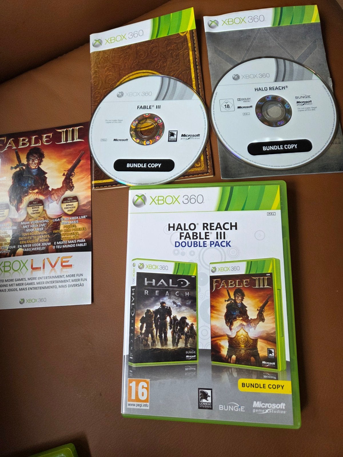 ZGAN XBox 360 Halo Reach Fable 3( Double Pack )9 euro, Shooter, 1 speler, Ophalen of Verzenden, Zo goed als nieuw