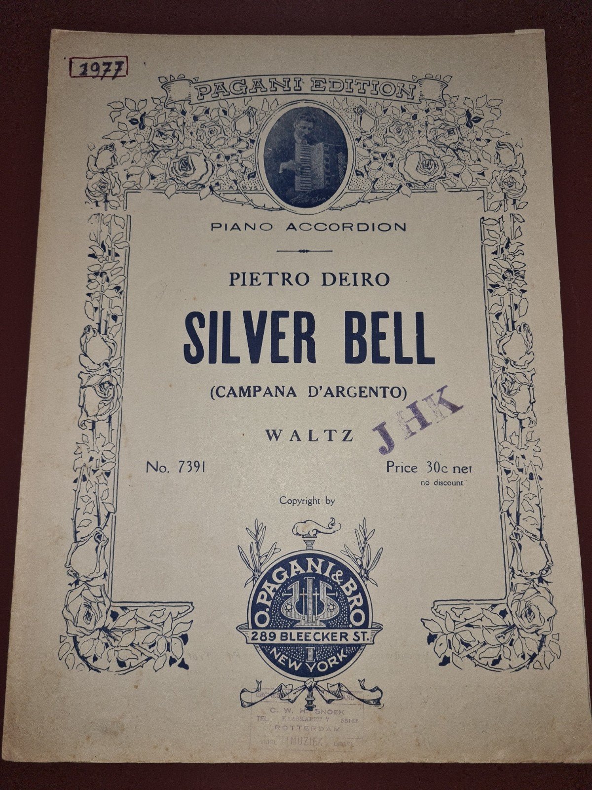Pietro Deiro - Silver Bell (Campana D'Argento) - Accordeon, Gebruikt, Klassiek, Ophalen of Verzenden, Artiest of Componist