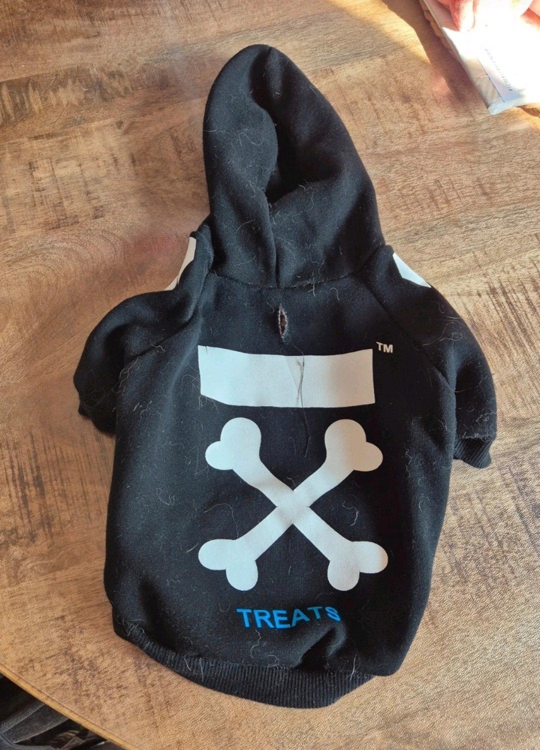 Honden hoodie. Ruglengte 25 cm. Maat S. Amper gedragen, Dieren en Toebehoren, Ophalen of Verzenden, Zo goed als nieuw, Hondentrui