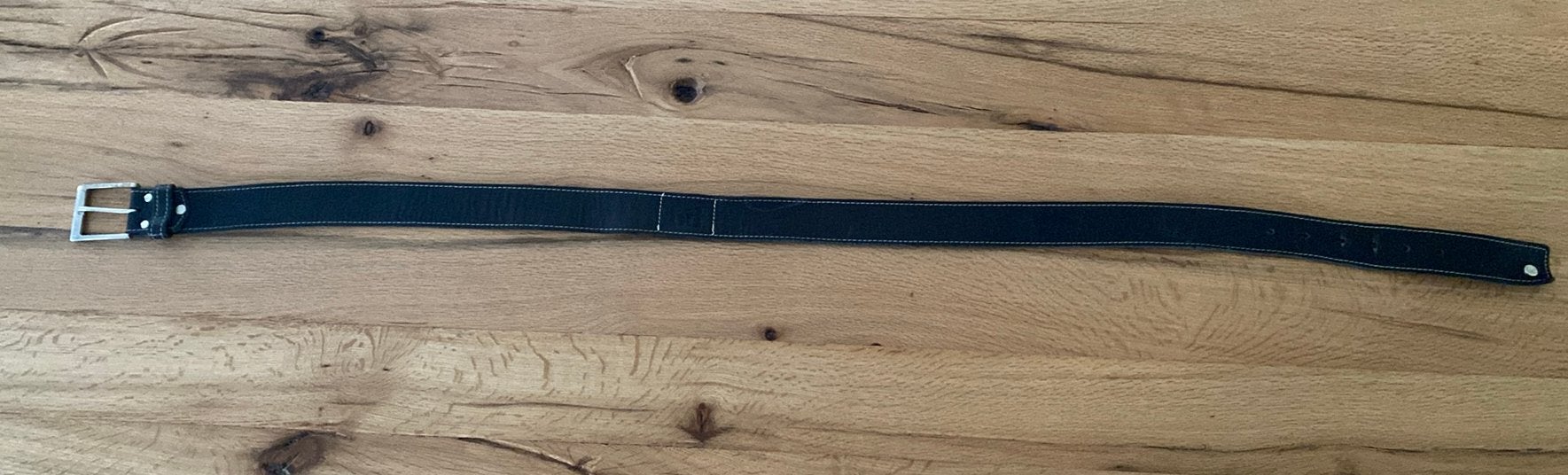 Braend leren herenriem blauw maat 105 ingekort naar 95, Kleding | Heren, Overige kleuren, Verzenden, Echt leder, Minder dan 95 cm