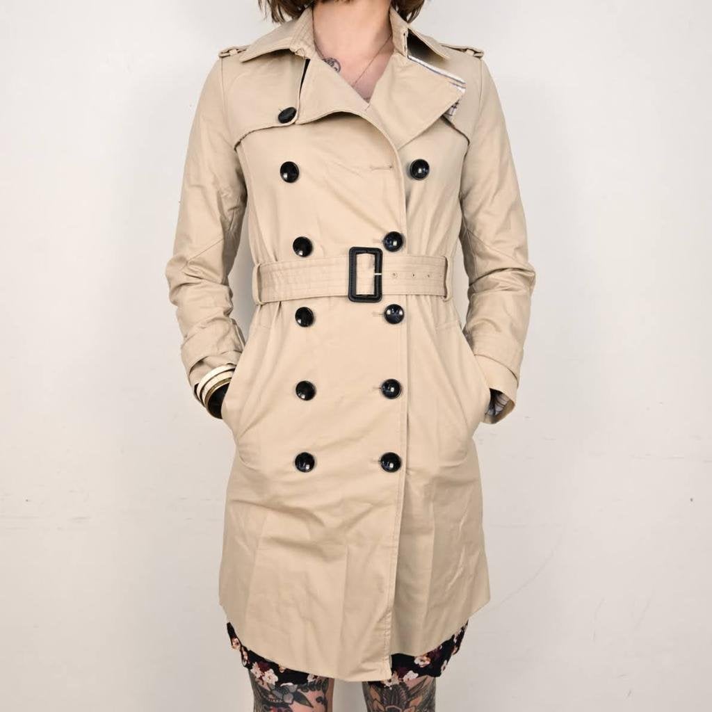 Mango Beige Trenchcoat Dames XS, Mango, Beige, Ophalen of Verzenden, Zo goed als nieuw
