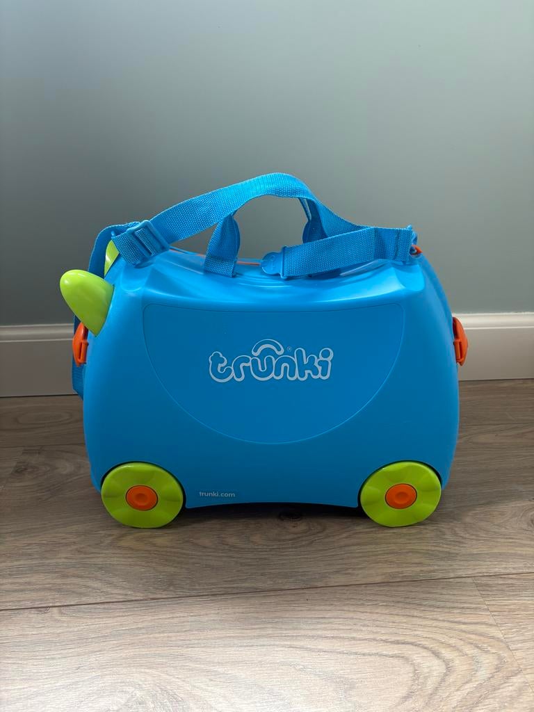 Trunki Ride-on koffer - Blauw, Hard kunststof, Nieuw, Minder dan 50 cm, Minder dan 35 cm