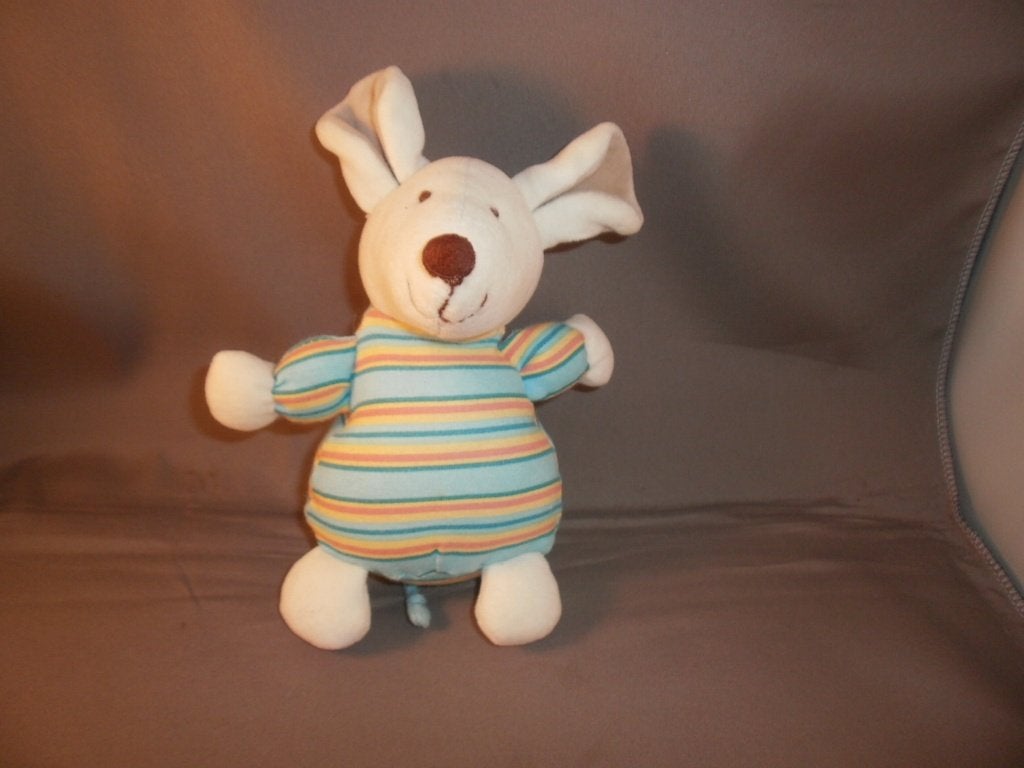 jelly baby muis gestreept met rammel 16 cm velours en tricot, Muis, Jellycat, Korrelvulling, Ophalen of Verzenden