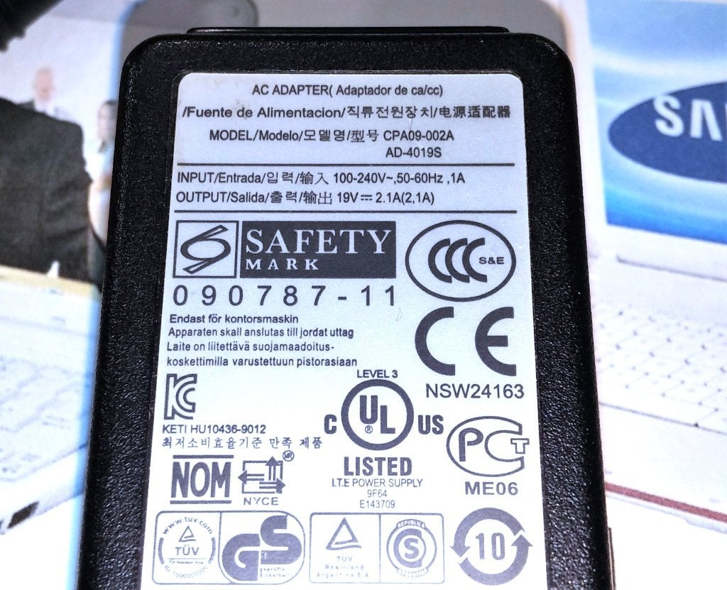 Samsung BA44-00266A 19V 2.1A 40W Chicony AD-4019S Adapter, Ophalen of Verzenden, Zo goed als nieuw, Samsung