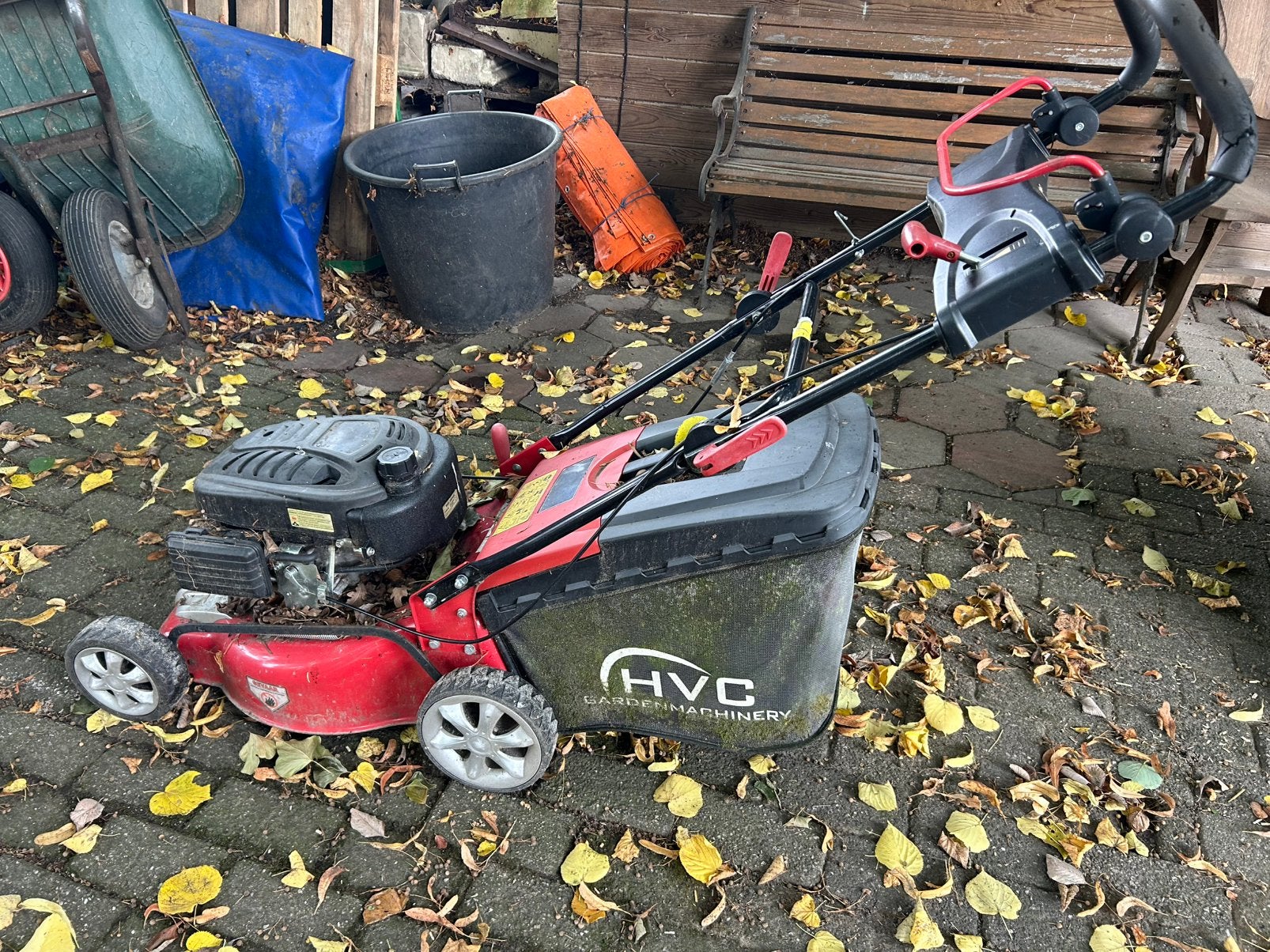 HVC circelmaaier benzine teab, Ophalen, Cirkelmaaier, Gebruikt, Opvangbak