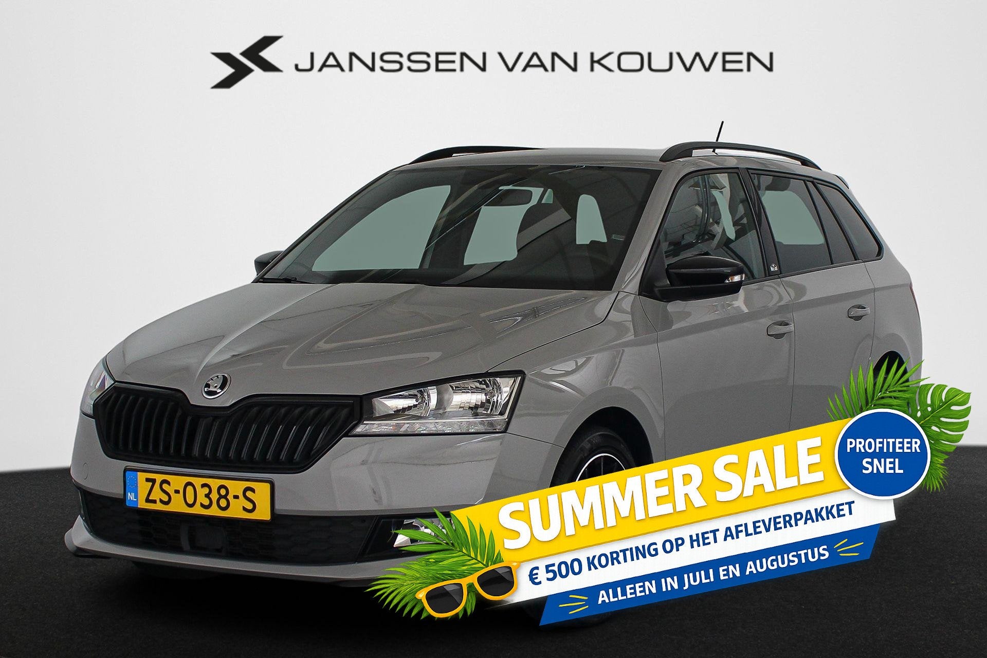 Skoda Fabia Combi 1.0 TSI Monte Carlo Apple Carplay Climate, Auto's, Voorwielaandrijving, Stof, Gebruikt, 49 €/maand