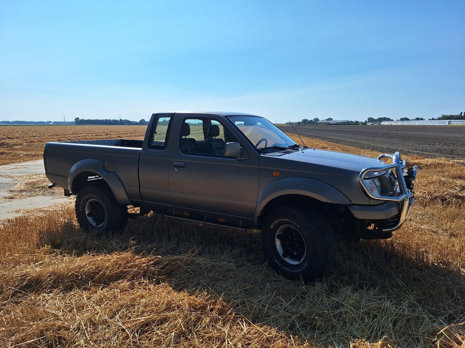 Nissan King-cab 2.5 DSL 1998 Grijs 2wd, Auto's, 83 pk, Achterwielaandrijving, Origineel Nederlands, Bedrijf