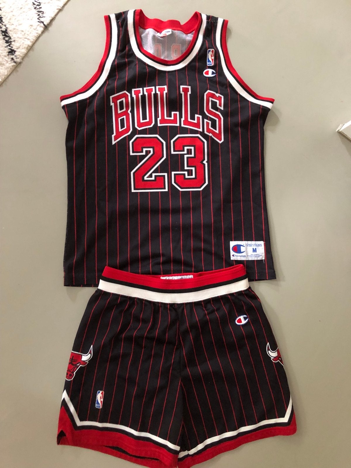 Vintage Chicago Bulls Michael Jordan Basketbal Set, Ophalen of Verzenden, Gebruikt