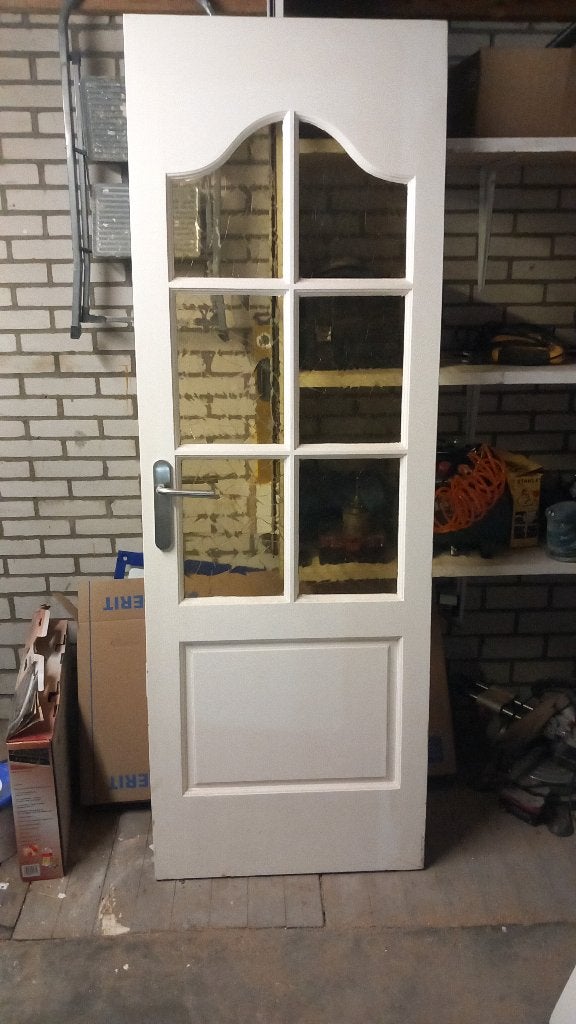 Paneeldeur, Ophalen, Gebruikt, Minder dan 80 cm, Binnendeur