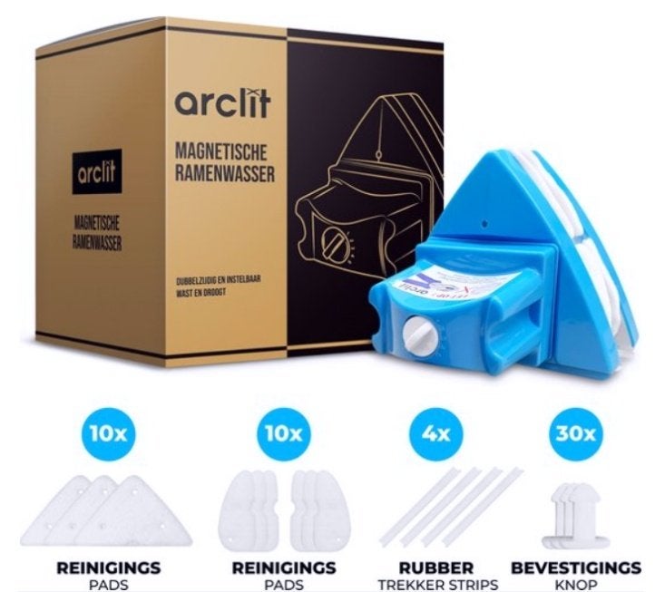 Arclit Magnetische ramenwasser 4-24 mm, Huis en Inrichting, Ophalen of Verzenden, Raamwisser of Trekker