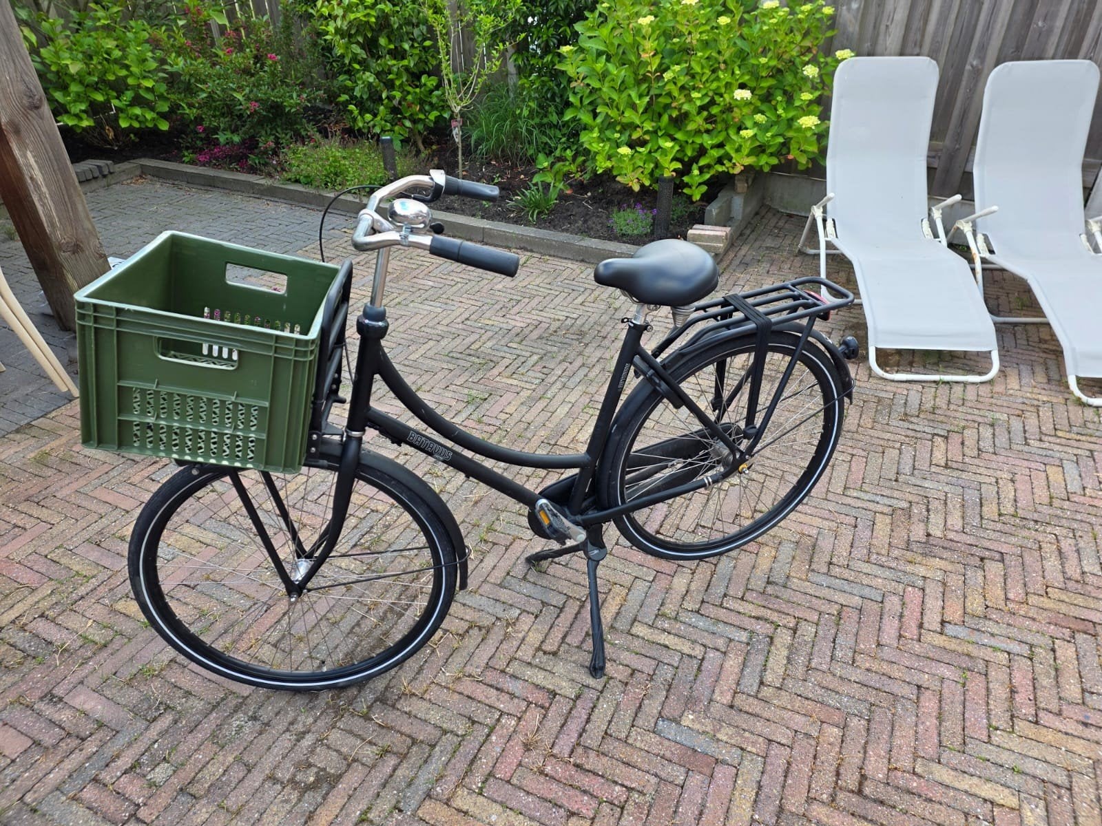 Batavus Cnctd mat zwart, 53 tot 56 cm, Ophalen, Gebruikt