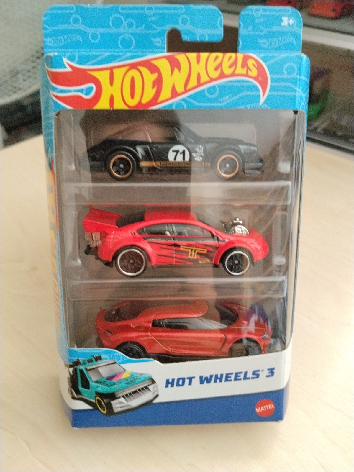 Hotwheels 3-pack Porsche en Koenigsegg hot wheels, Ophalen of Verzenden, Nieuw, Auto