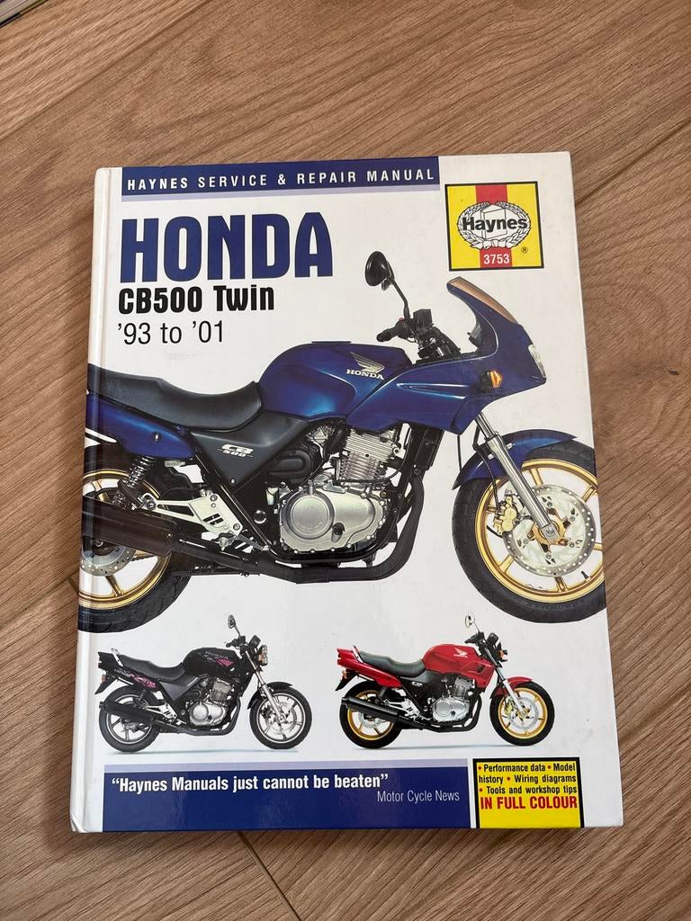 Haynes Service & Repair Manual Honda CB500 Twin '93-'01, Ophalen of Verzenden, Honda