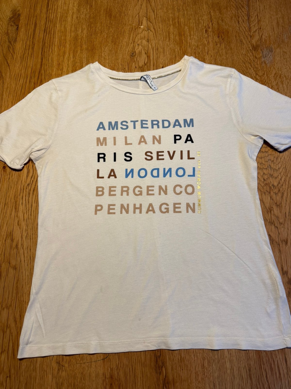 Summum Woman wit t-shirt met opdruk, maat S, Wit, Ophalen of Verzenden, Korte mouw, Maat 36 (S)