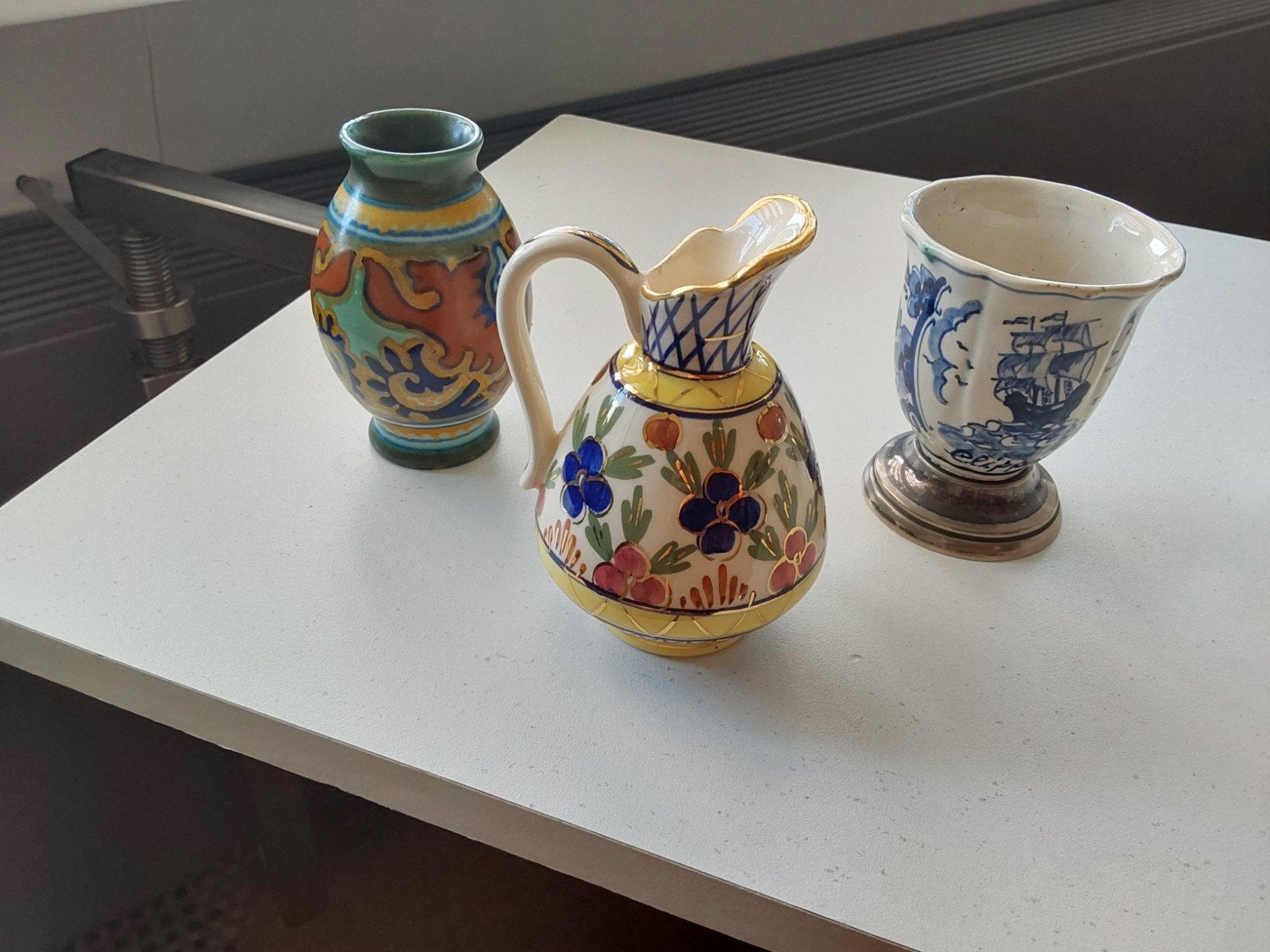 Set van 3 Vintage Hollandse Keramiek Vazen/Kannen, Antiek en Kunst, Ophalen of Verzenden