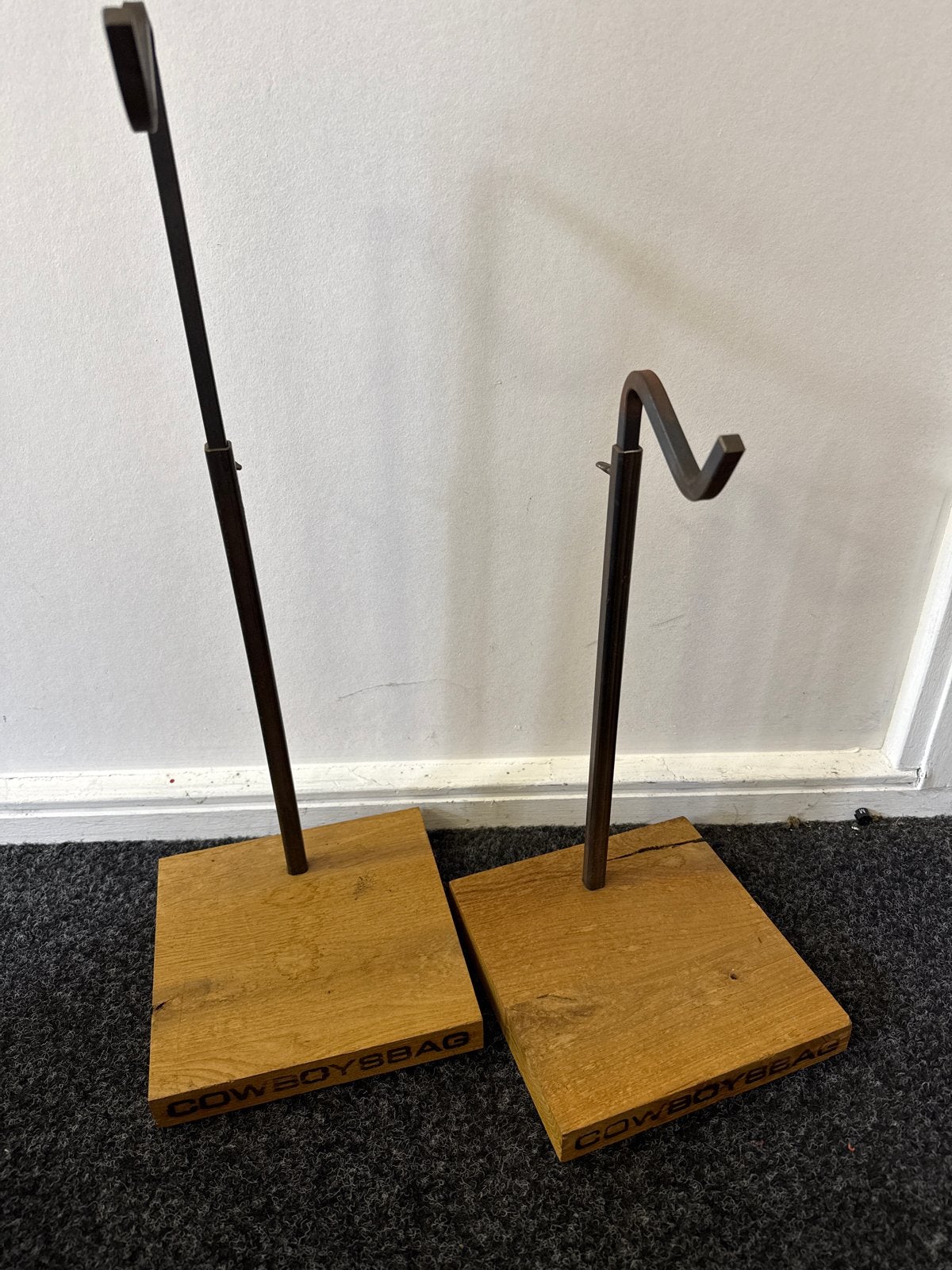 2 Hoogte Verstelbare Tas Ophangers - Cowboysbag, Ophalen, Gebruikt, Hout
