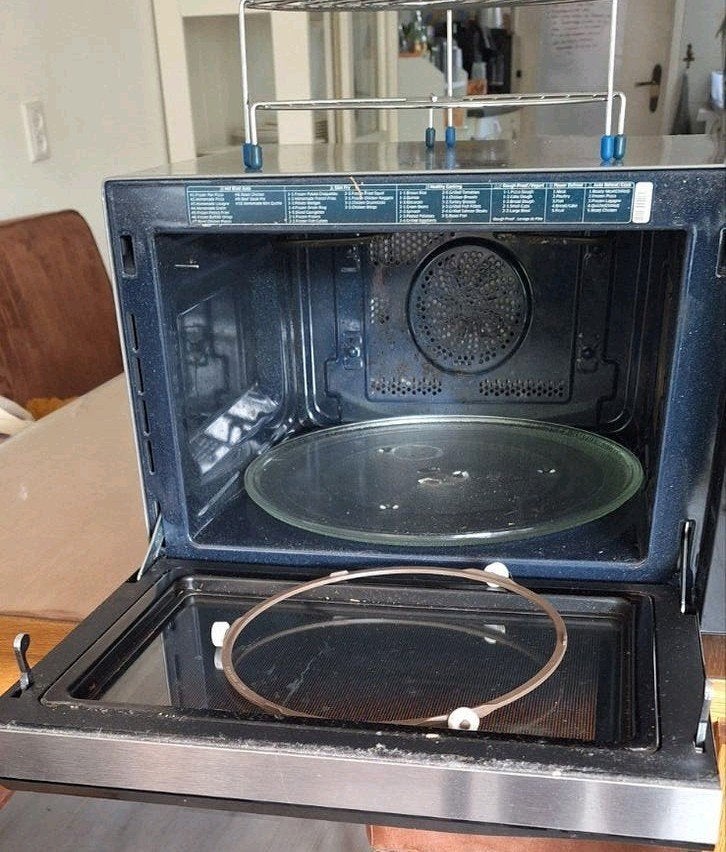 Samsung multifunctonele oven, magnetron, Slim Fry,..., Ophalen, Combimagnetron, Hete lucht, Zo goed als nieuw