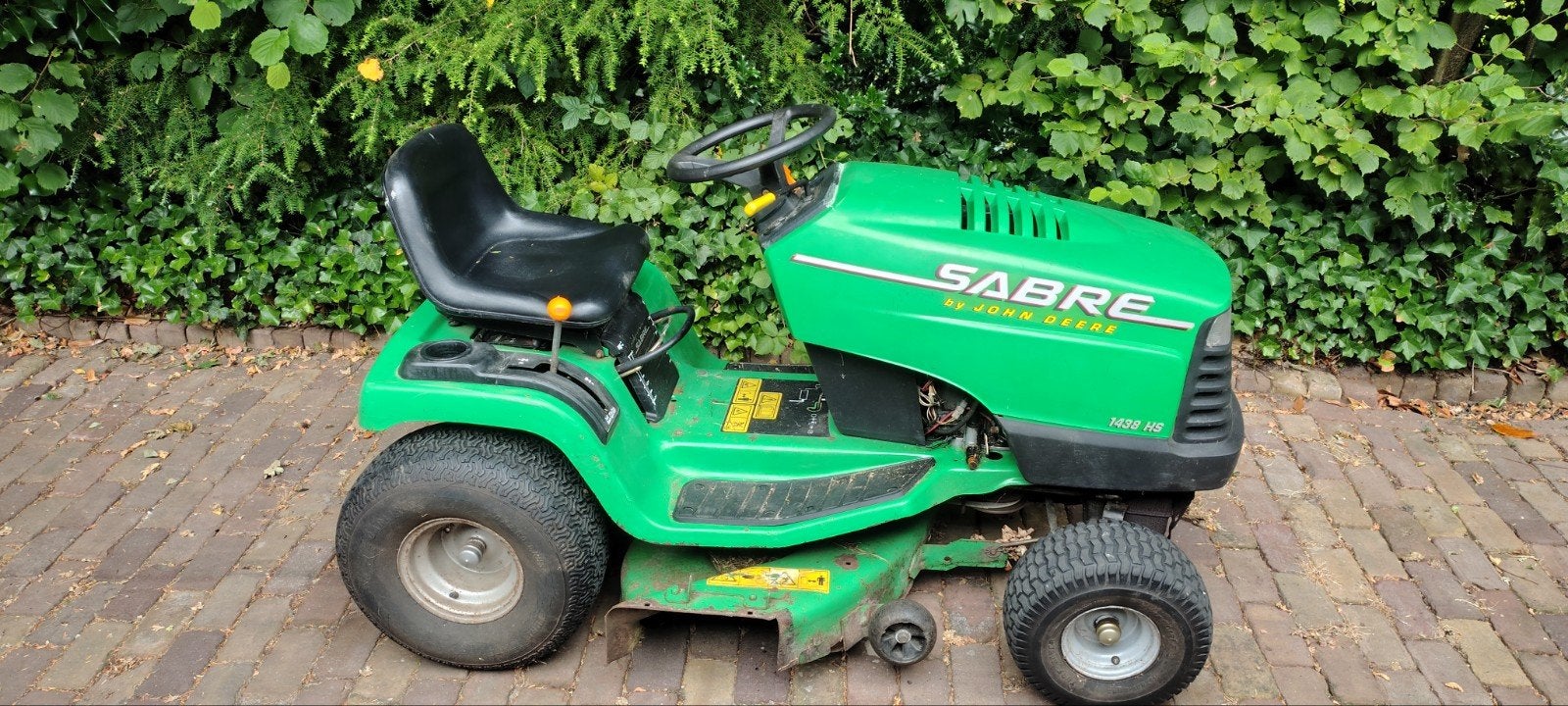 Sabre by John Deere zitmaaier 14.5HP, Ophalen, Cirkelmaaier, Gebruikt, 50 cm of meer
