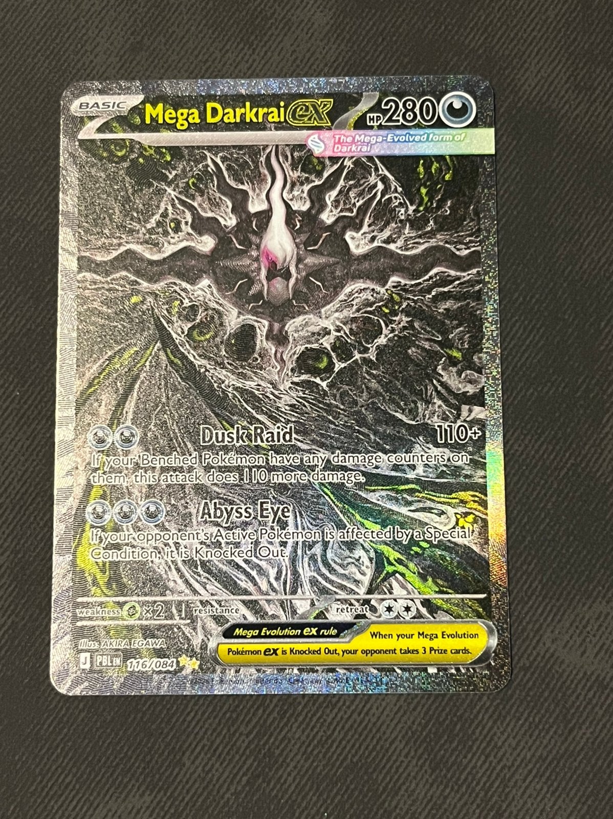 Mega Darkrai Ex 116 Pokemon Pitch Black, Ophalen of Verzenden, Nieuw