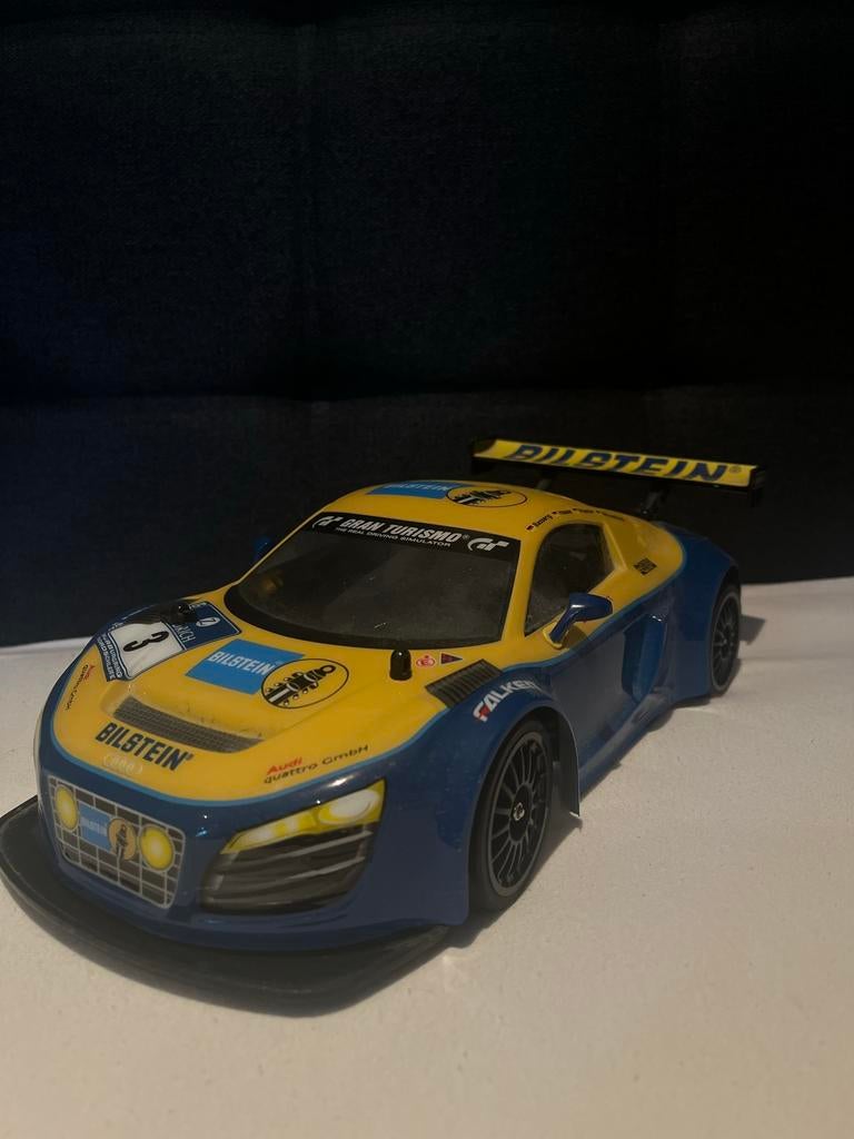 Bestuurbare Audi R8 GT3 Bilstein RC Auto, Elektro, Ophalen of Verzenden, Zo goed als nieuw, Schaal 1:10