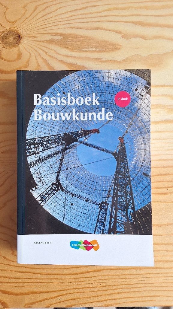 Basisboek Bouwkunde 978006103137, Boeken, Ophalen of Verzenden, Beta, Zo goed als nieuw, HBO