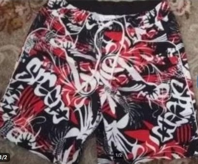 Nieuw SPEEDO zwembroek short Zwart Rood XL, Verzenden, Maat 56/58 (XL), Zwart
