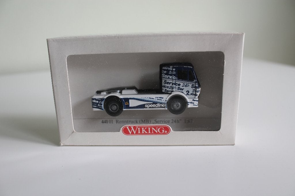 Wiking Mercedes Racetruck "Service 24h", Ophalen of Verzenden, Zo goed als nieuw, Bus of Vrachtwagen, Wiking