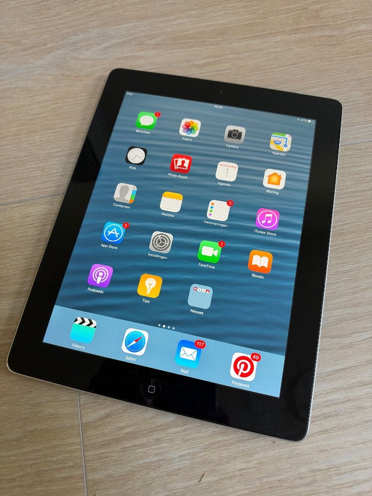 iPad 4e generatie, Apple iPad, Zo goed als nieuw, Grijs, 16 GB