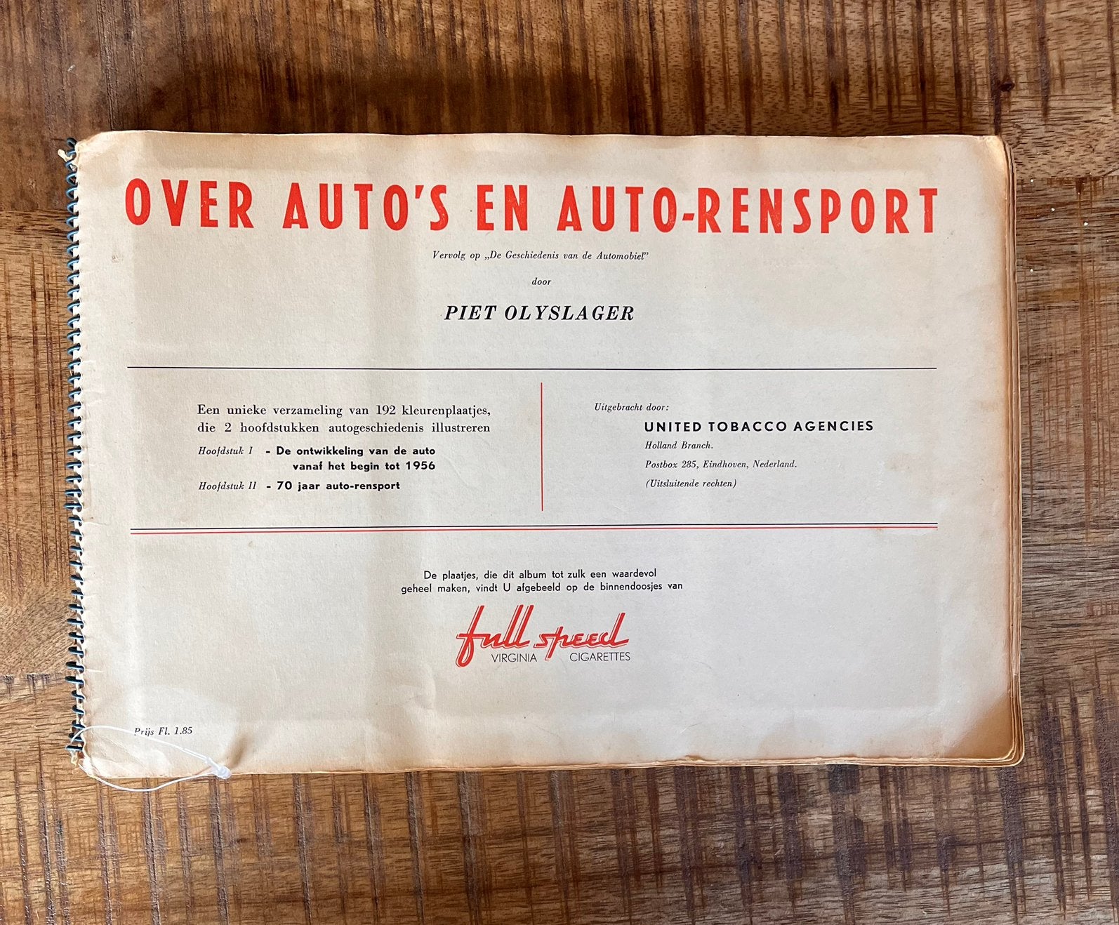 Vintage “Over autos ….. stickers boek, Ophalen of Verzenden, Zo goed als nieuw, Algemeen