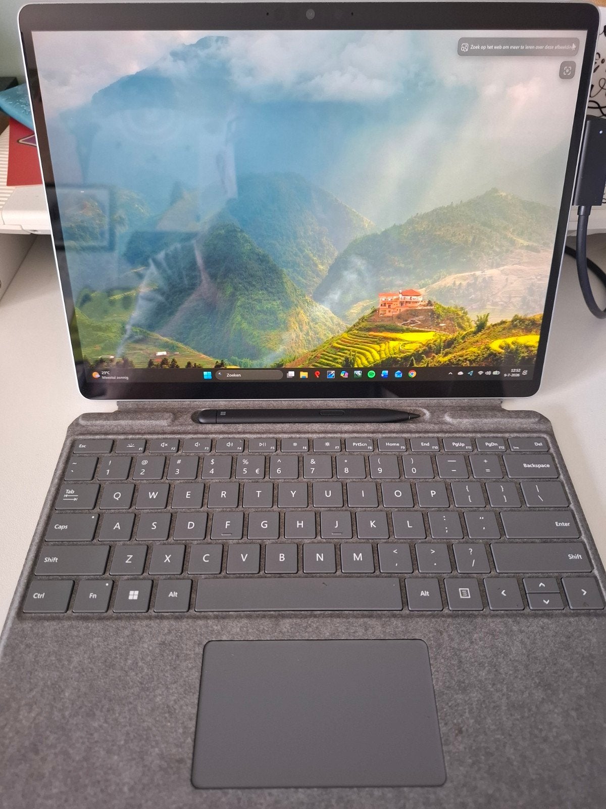 Microsoft Surface Pro 9 i5 8GB RAM 256GB SSD + Slim Pen 2, Ophalen, 256 GB, Intel Core i5-1235U, 2 tot 3 Ghz